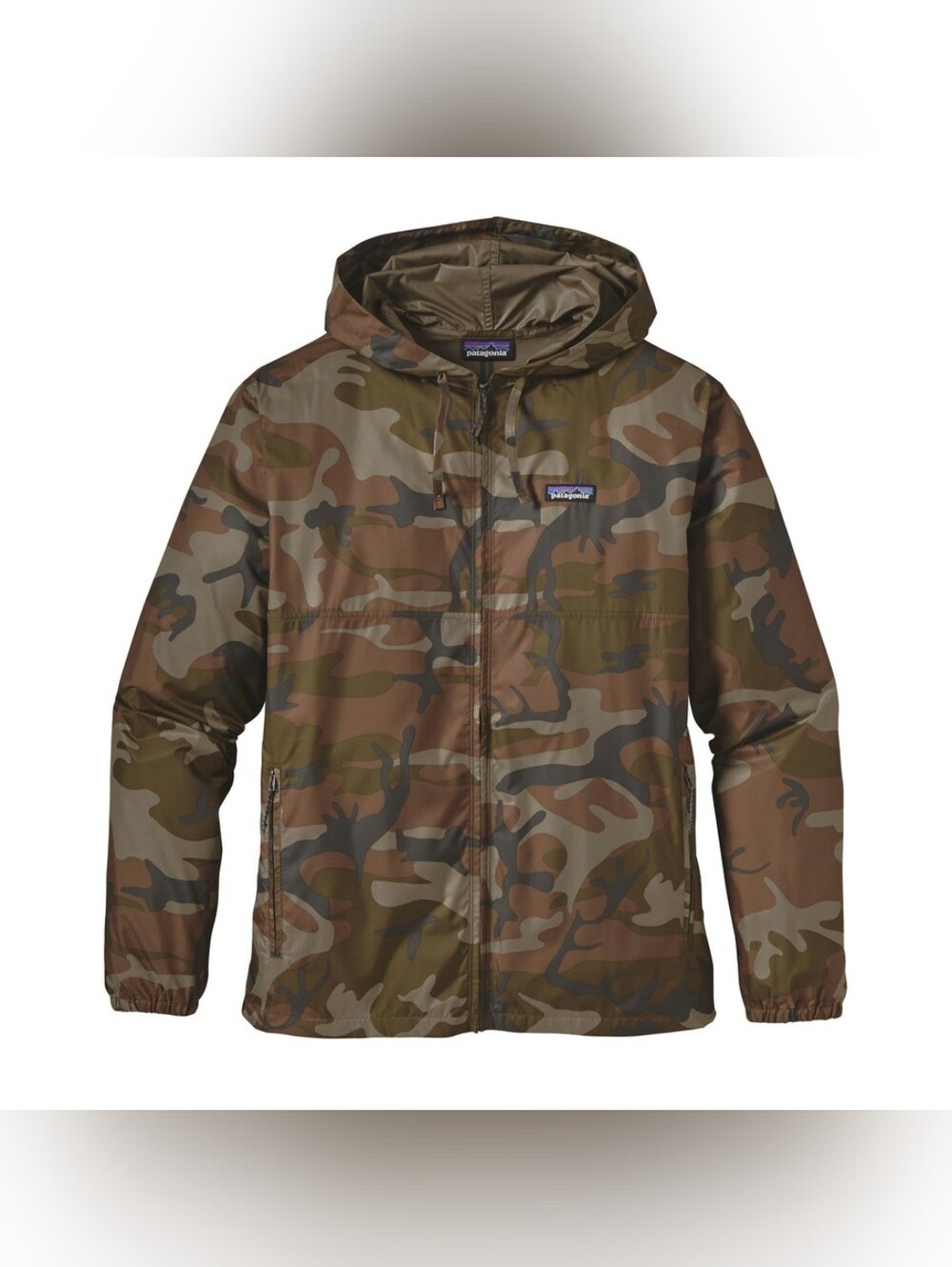 Patagonia Men's Light Hooded Camo Jacket Small New